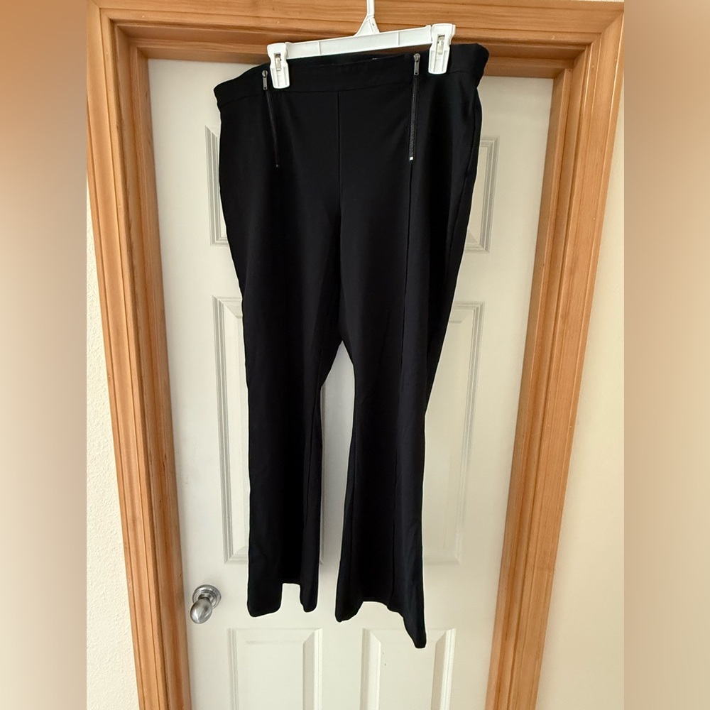 Karl Lagerfeld Paris Black Zip Pocket Pants